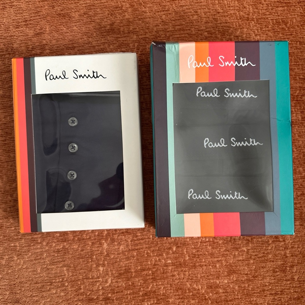 Bundle of 4 Paul Smith Black& Navy men’s briefs in a size S